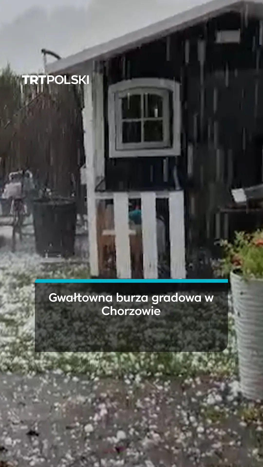 Gwałtowna burza gradowa w Chorzowie