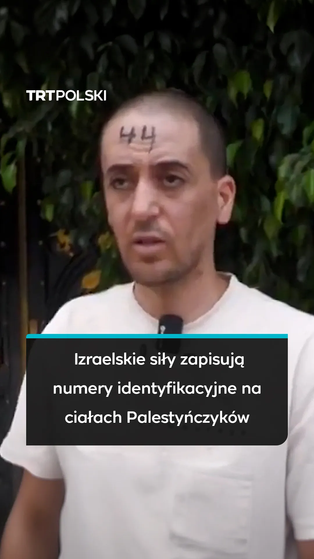 Izraelskie siły zapisują numery identyfikacyjne na ciałach Palestyńczyków