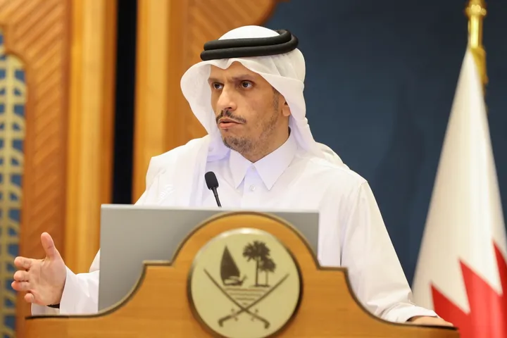 Qatari PM meets Hamas delegation, calls for halt to Israeli aggression in Gaza