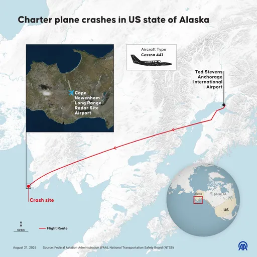 Charter plane crash in Alaska kills all 8 people on board: report