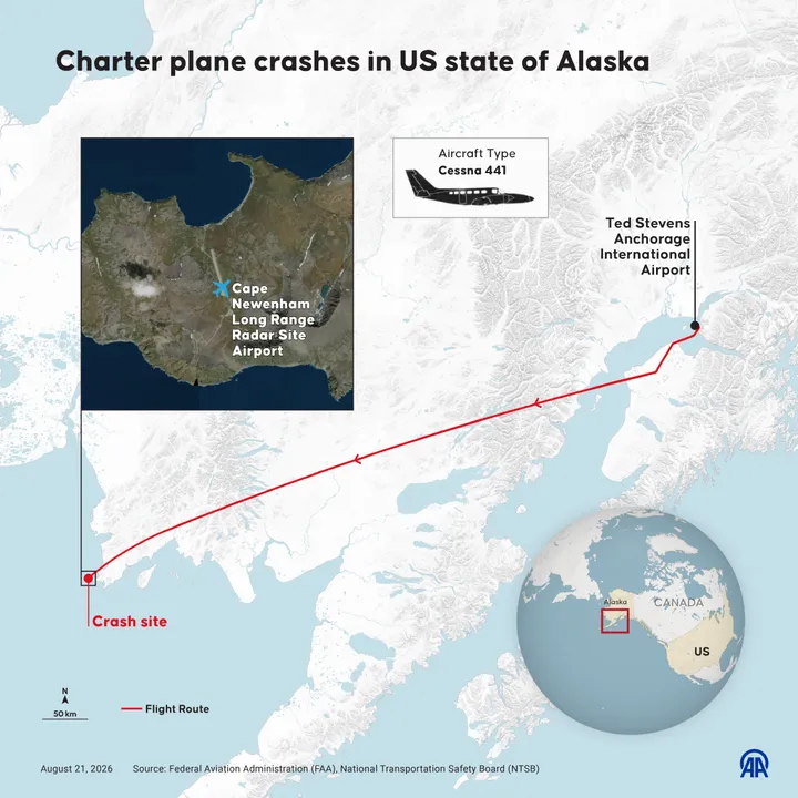 Charter plane crash in Alaska kills all 8 people on board: report