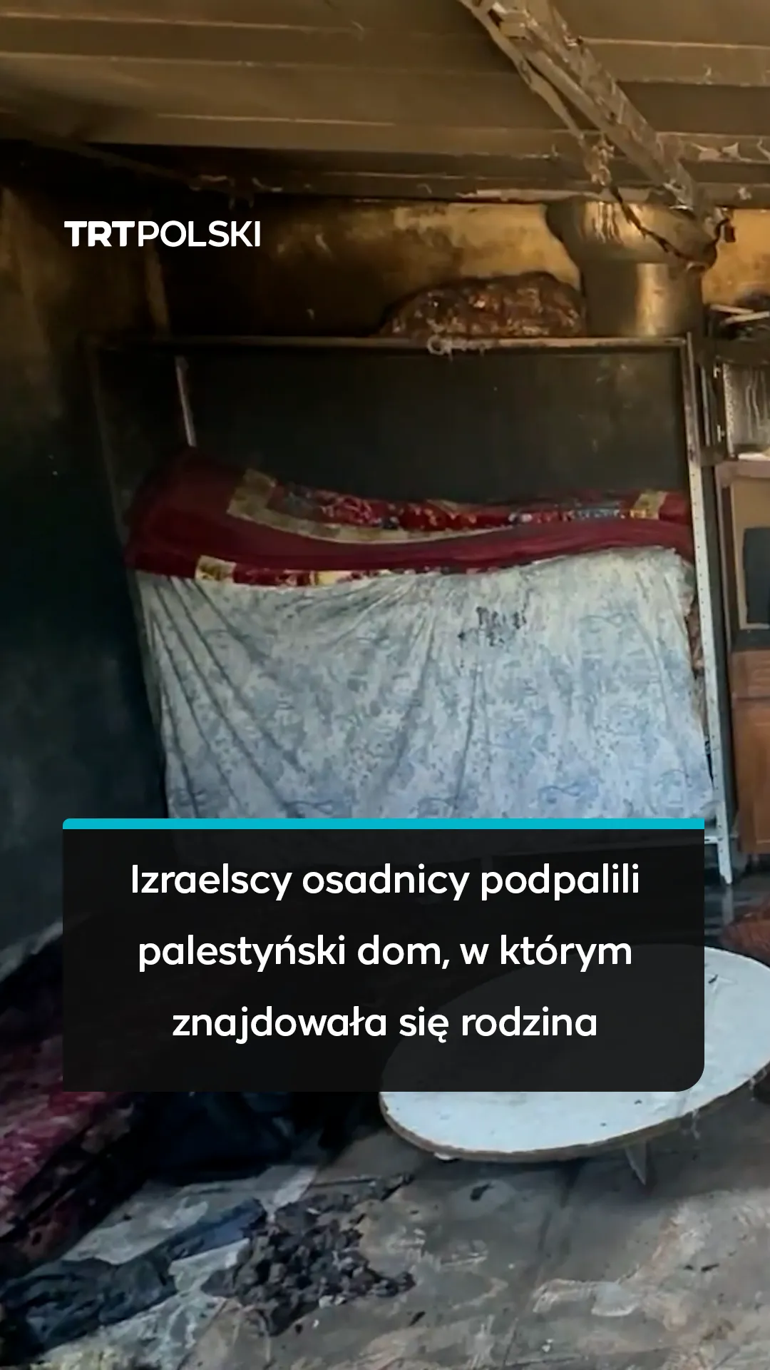 Izraelscy osadnicy podpalili palestyński dom, w którym znajdowała się rodzina