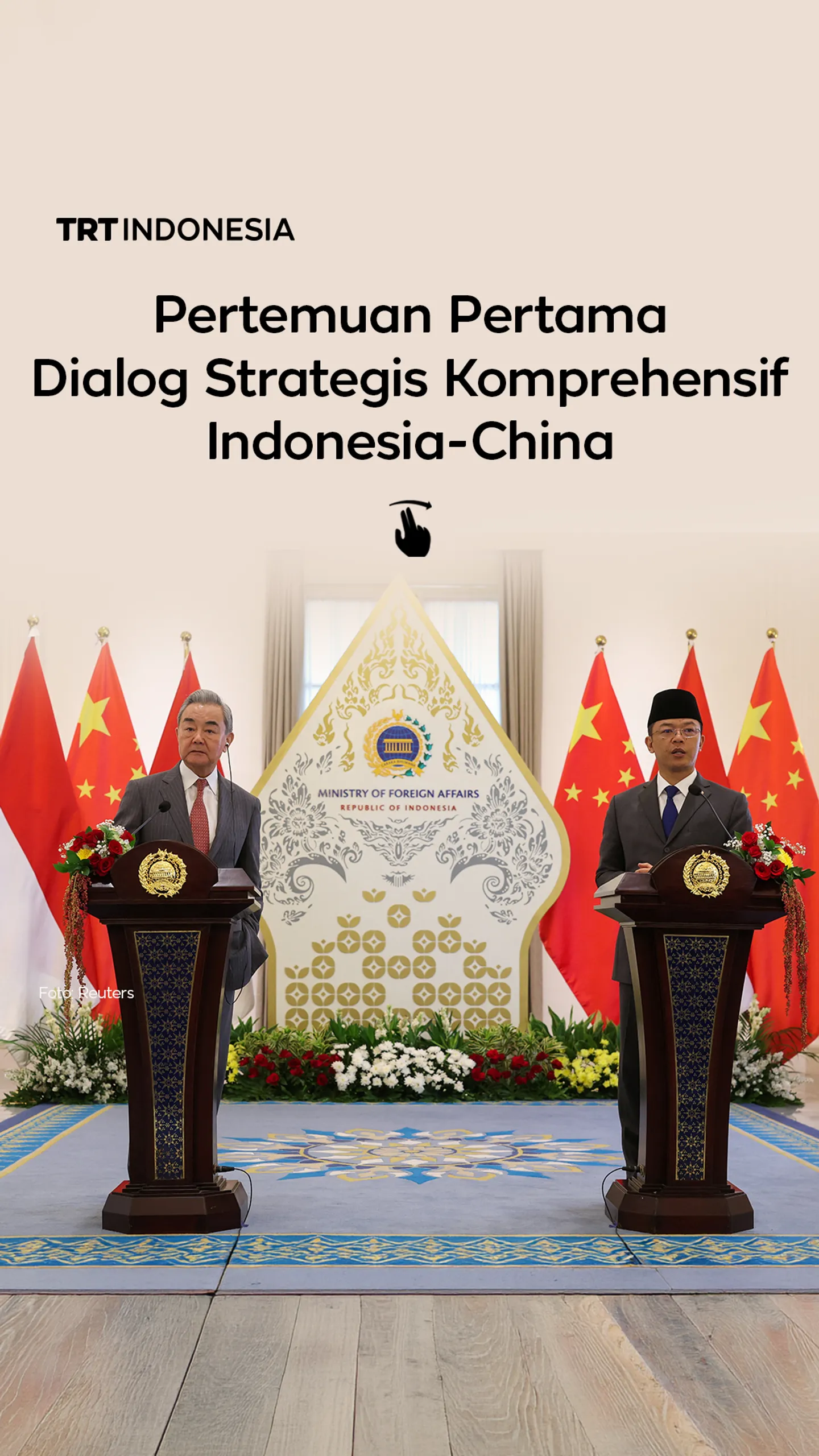 Pertemuan pertama Dialog Strategis Komprehensif Indonesia-China