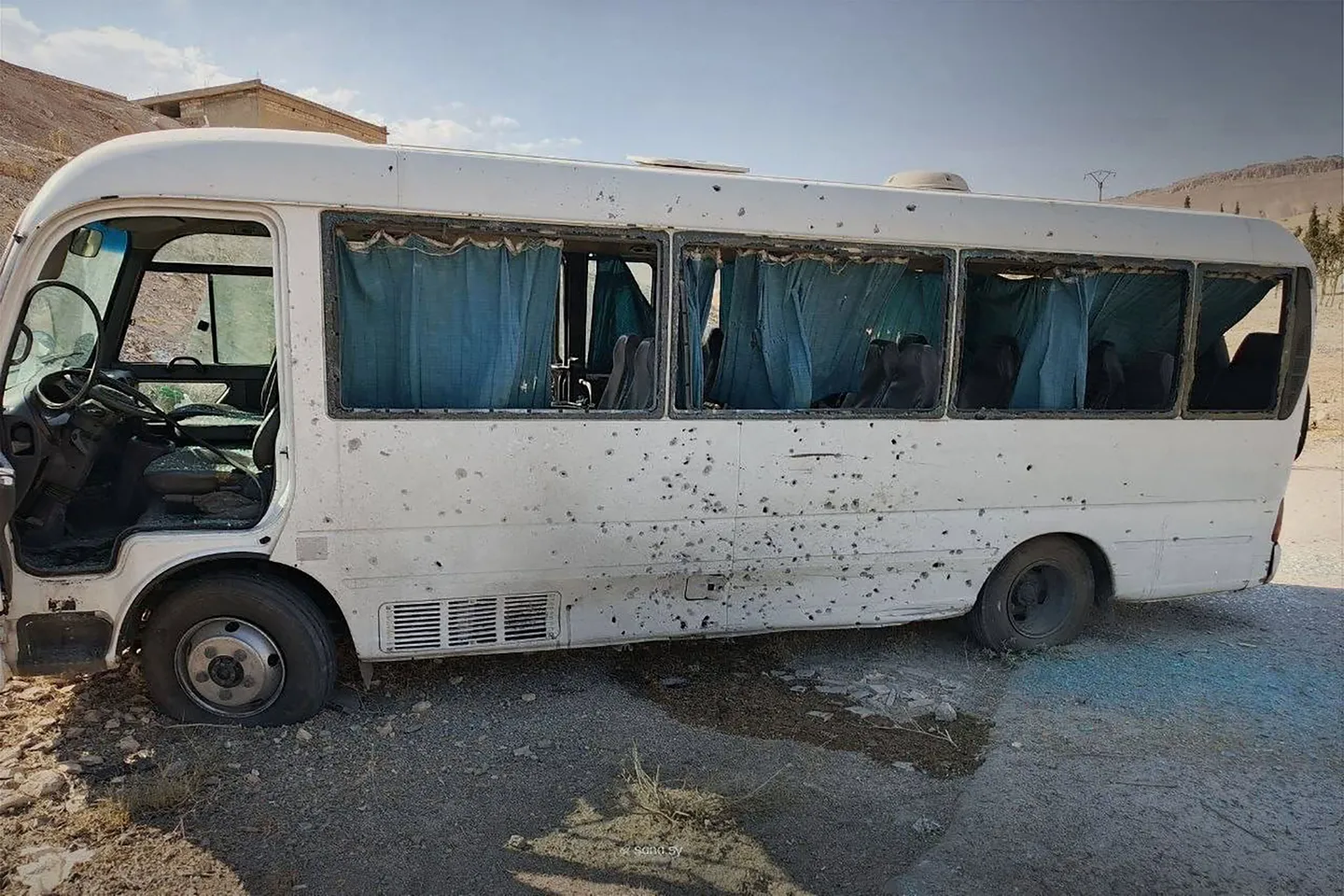 Injuries reported as roadside bomb targets Syrian security bus near Damascus