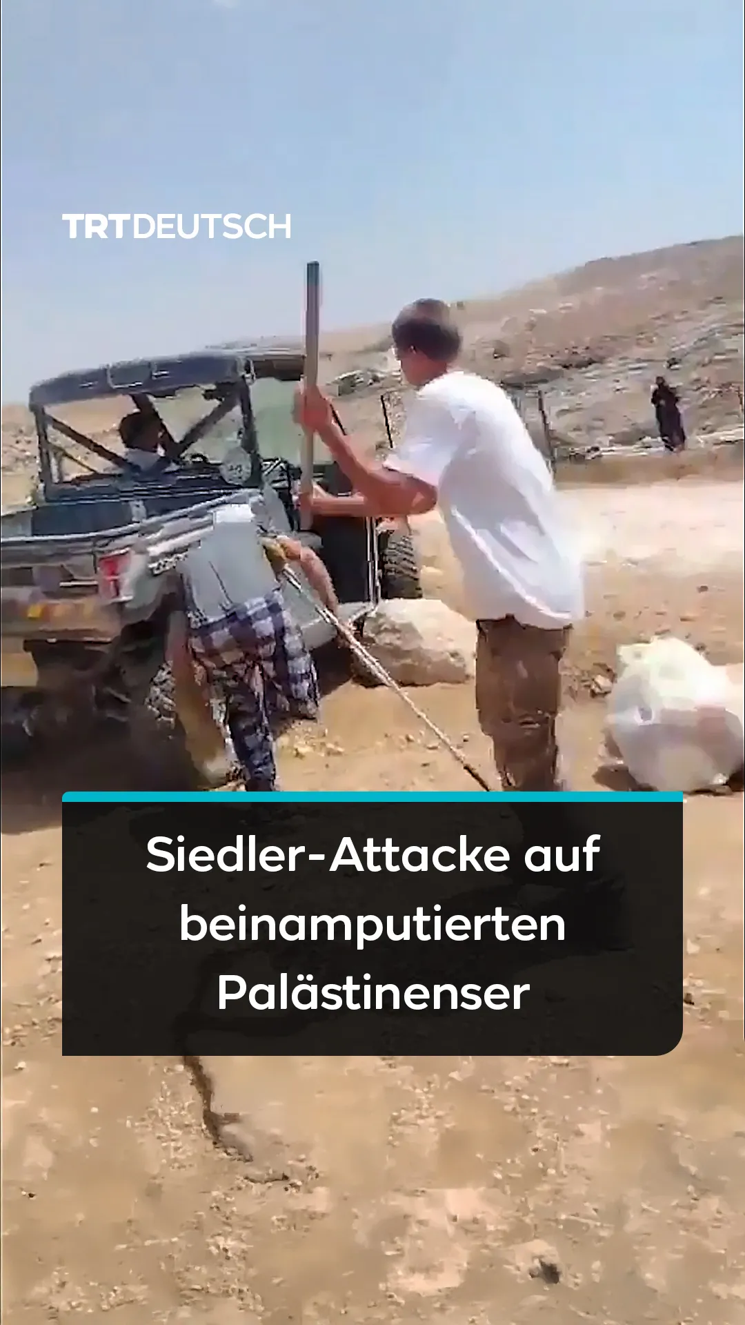 Siedler-Attacke auf beinamputierten Palästinenser