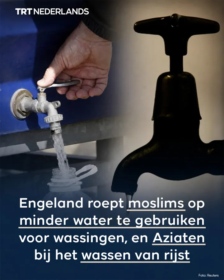 Engeland roept moslims op minder water te gebruiken, Aziaten bij het wassen van rijst