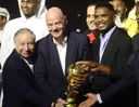 Cameroon football boss Eto’o backs Infantino amid FIFA crisis