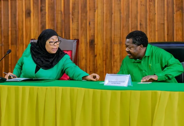 Tanzania's Suluhu Hassan accepts Vice President Nchimbi's resignation