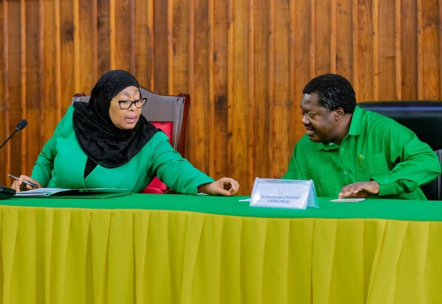Tanzania's Suluhu Hassan accepts Vice President Nchimbi's resignation