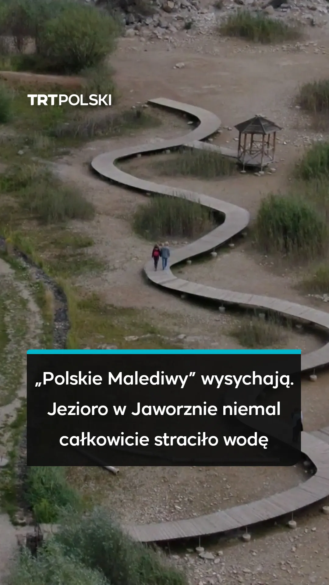 „Polskie Malediwy” wysychają. Jezioro w Jaworznie niemal całkowicie straciło wodę