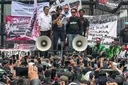 Demonstran di Jakarta desak pengesahan RUU Perampasan Aset, polisi amankan 65 orang