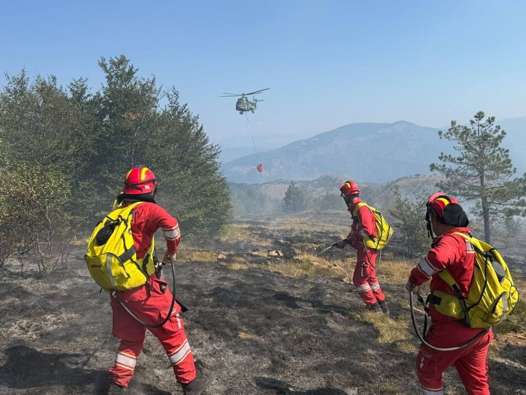 Shqipëri  34 vatra zjarri në 24 orë  aktive në qarqet Tiranë dhe Dibër