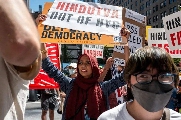 Massive protests rock RSS chief Bhagwat's address in New York