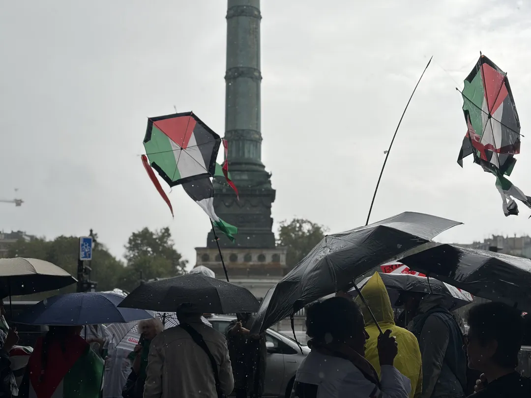 В Париже прошел марш в поддержку Палестины