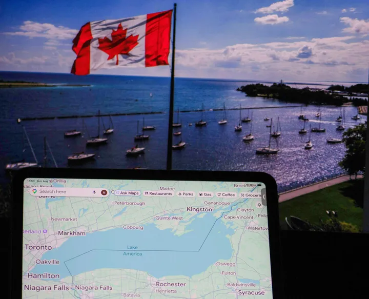 Google Maps renomme le lac Ontario en "lac Amérique" après le décret de Trump