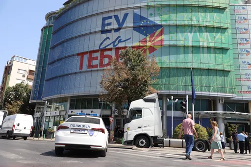 Транспортерите со протест во Скопје, побараа од ЕУ итно решение за престојот во Шенген-зоната