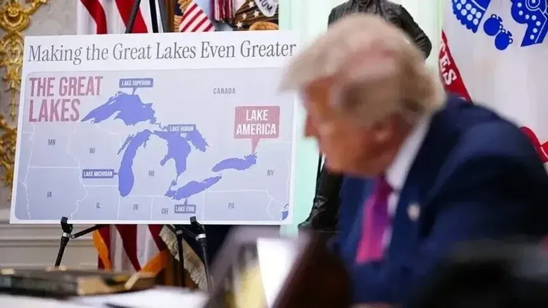 Trump kërkon nga Apple ta riemërtojë Liqenin Ontario në Liqeni Amerika