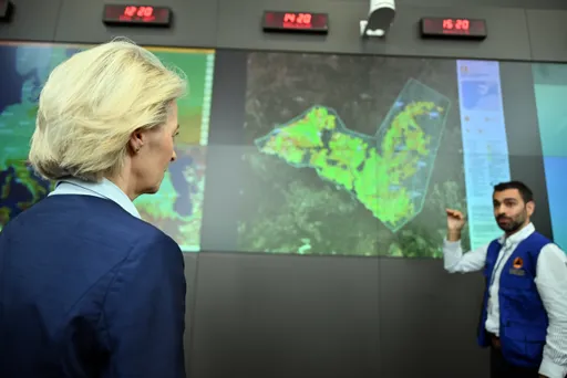 EU-Commissievoorzitter Von der Leyen bezoekt het Coördinatiecentrum voor noodhulp van de Unie