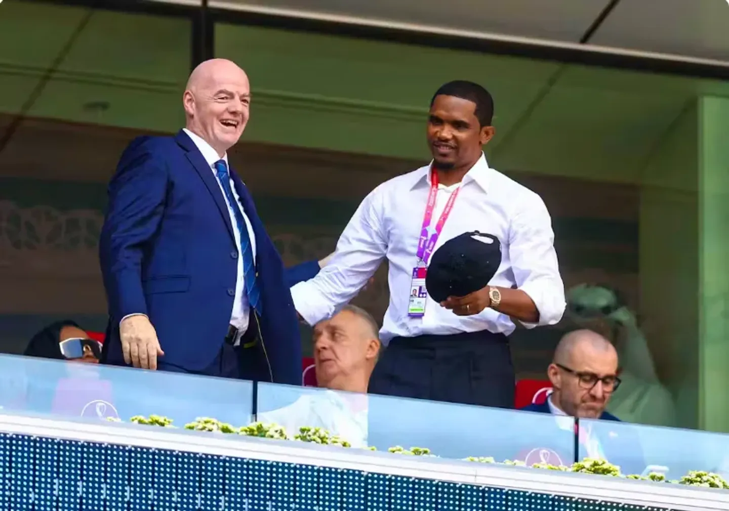Eto'o amuunga mkono Infantino, kwa kusaidia kukuza soka Afrika
