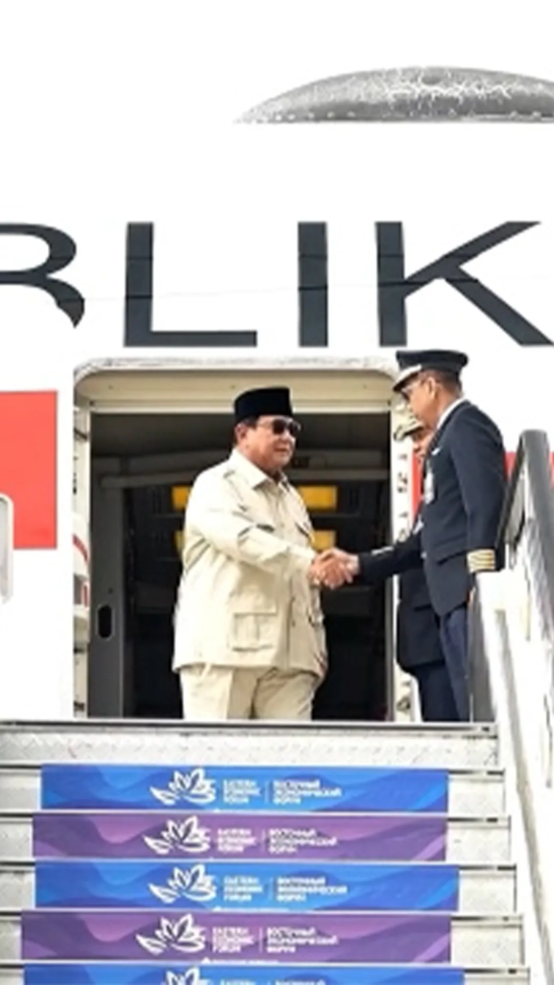 Prabowo tiba di Rusia, jadi tamu kehormatan utama di Eastern Economic Forum
