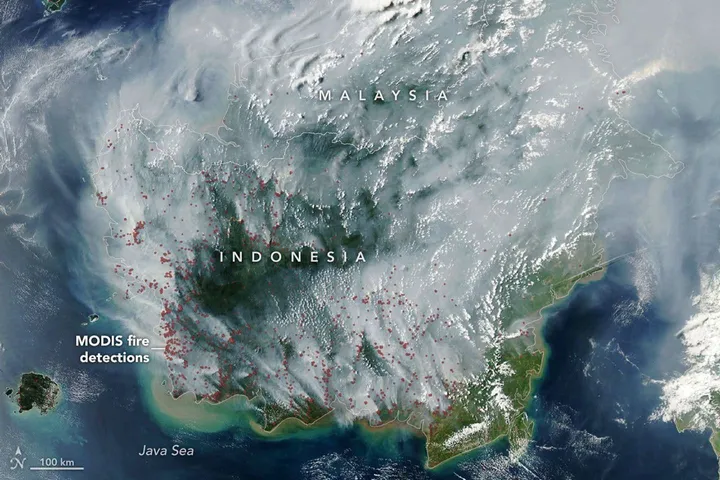 Kebakaran tanah gambut Indonesia berterusan, asap selubungi Malaysia — NASA