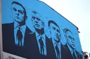 Katër ish-krerët e UÇK-së portretizohen në një mural në Prishtinë