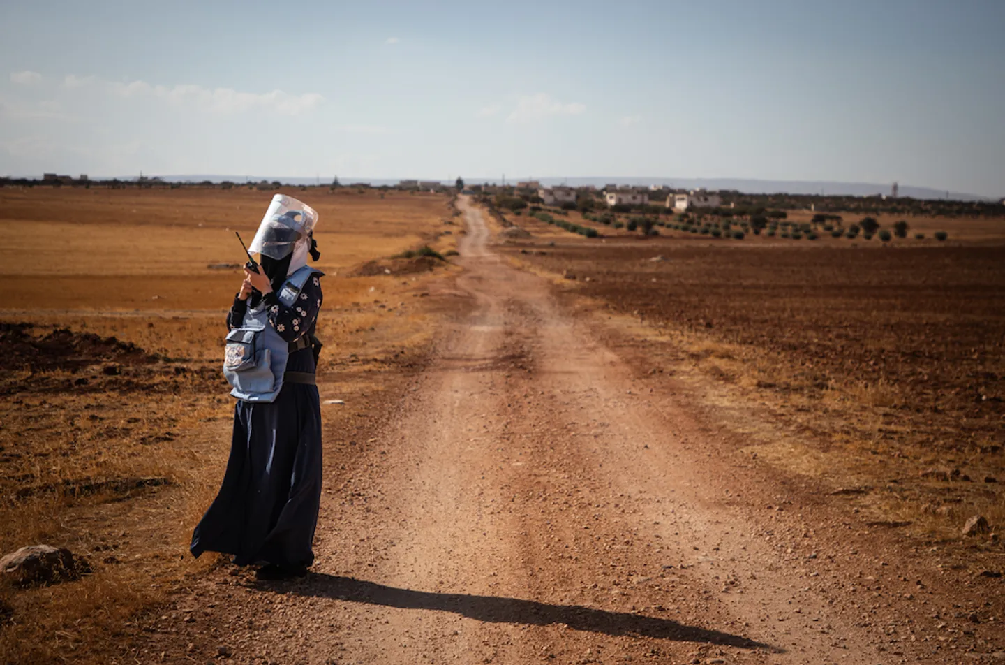‘A single wrong step’: Women deminers reach where men cannot to protect children in Syria