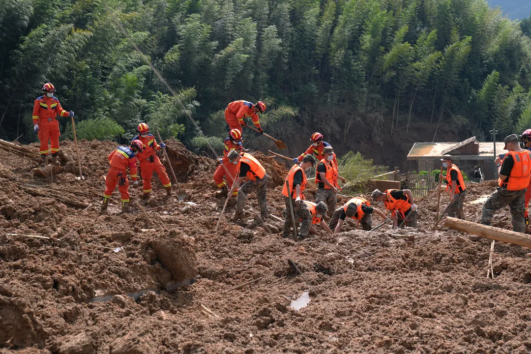中国南東部・江西省の土砂災害、死者16人に