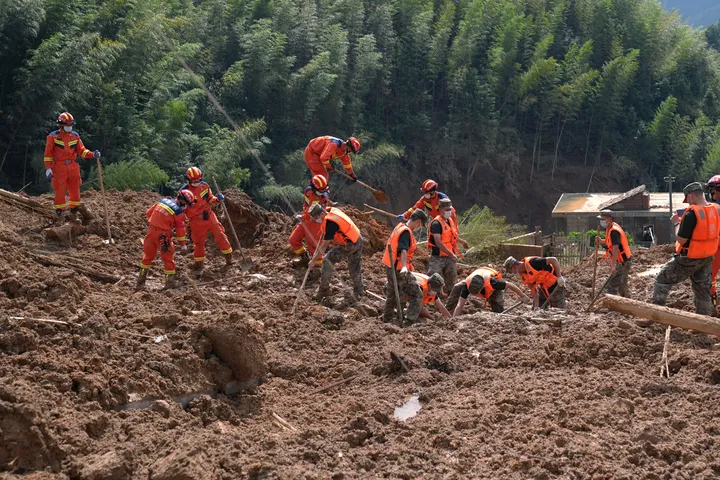 中国南東部・江西省の土砂災害、死者16人に