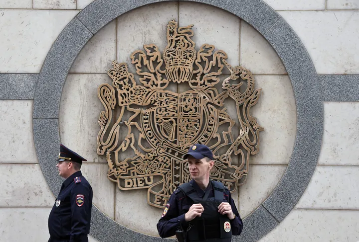 Moscow arrests British embassy guard over alleged Ukraine-backed false flag plot