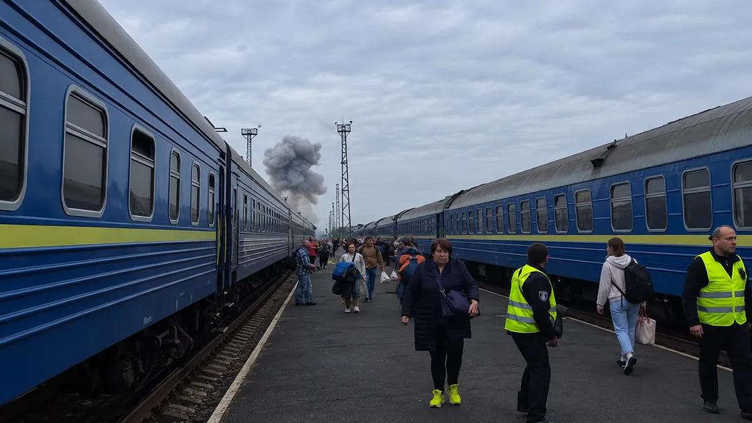 Российский дрон атаковал поезд Киев   Варшава у границы с Польшей