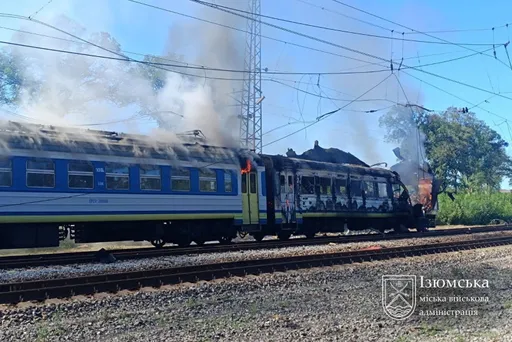 Top Western figures at Ukrainian station as Russian drone strikes nearby train