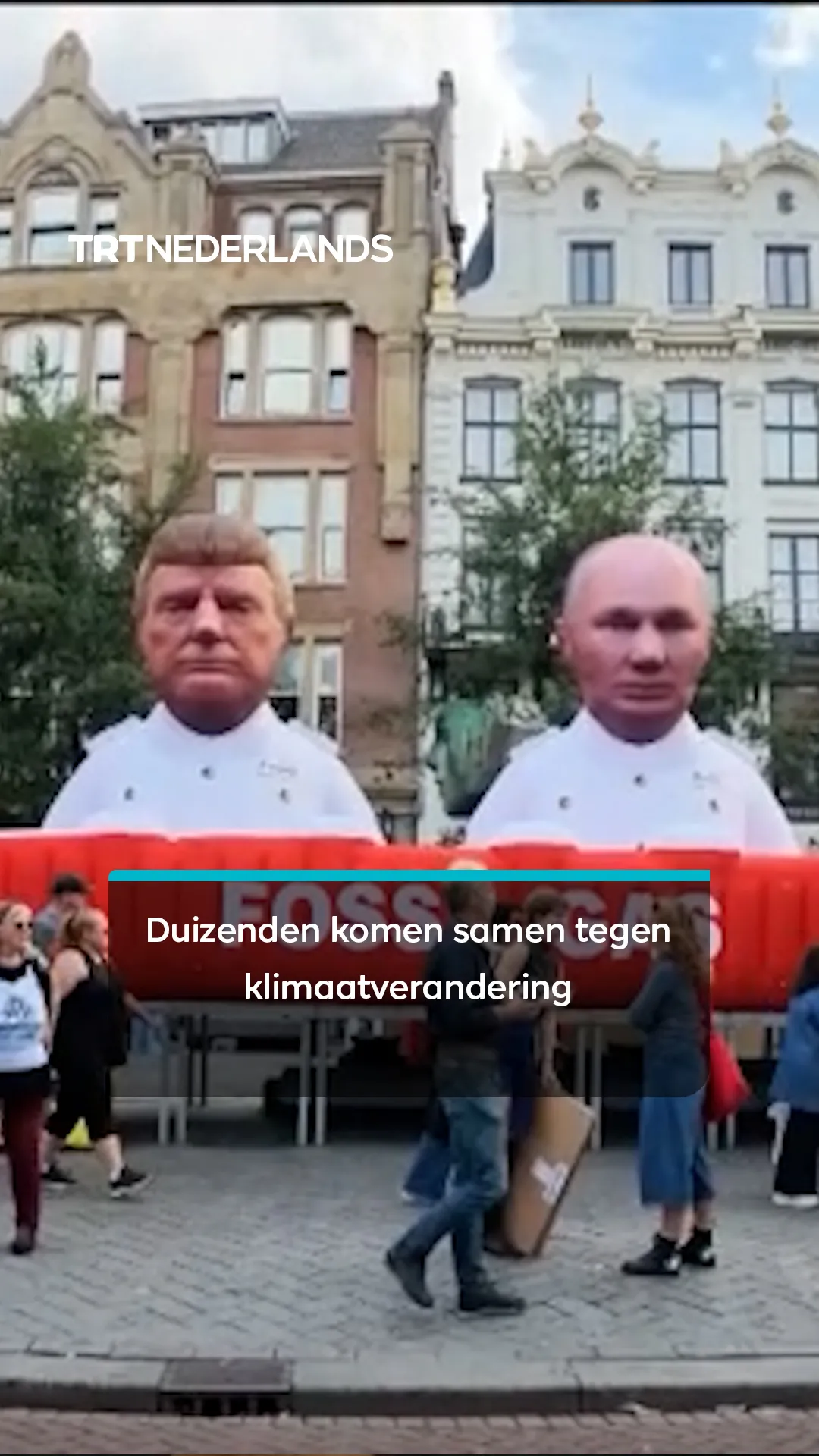 Duizenden demonstreren in Amsterdam tegen de klimaatverandering