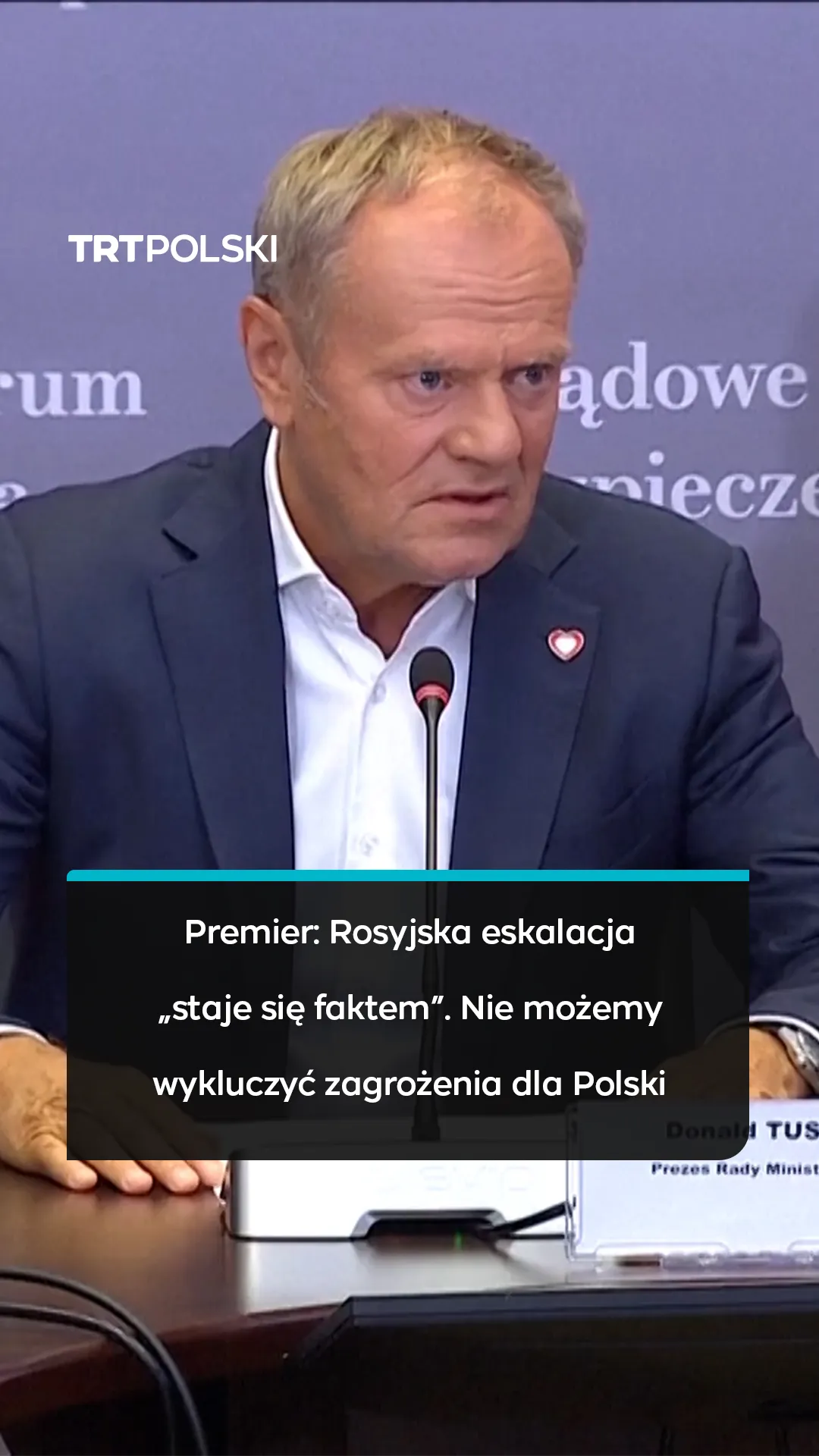 Premier: Rosyjska eskalacja „staje się faktem”. Nie możemy wykluczyć zagrożenia dla Polski