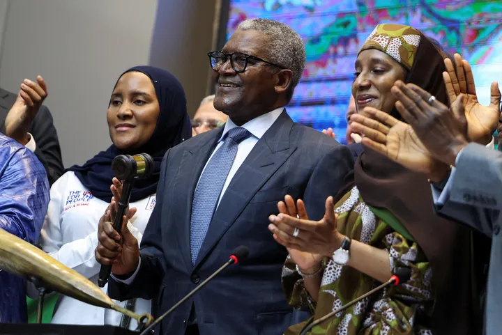Matatar Dangote ta sayar da hannayen-jarin fiye da naira biliyan 10 mintuna kaɗan bayan ƙaddamarwa