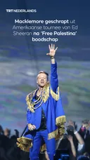 Macklemore geschrapt uit Amerikaanse tournee van Ed Sheeran na ‘Free Palestina’ boodschap