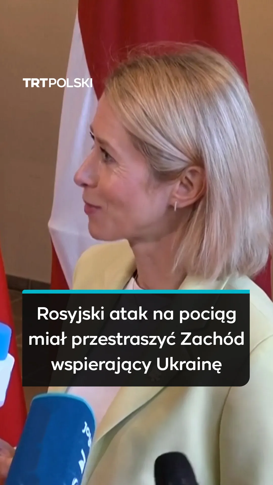 Kallas: Rosyjski atak na pociąg miał przestraszyć Zachód wspierający Ukrainę