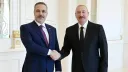Азербејџанскиот претседател Алиев го прими турскиот министер за надворешни работи Фидан