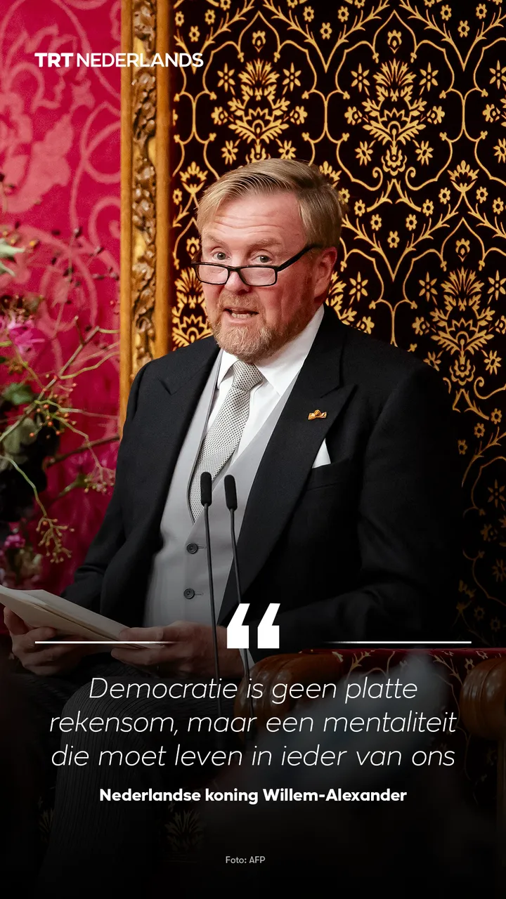 Nederlandse koning spreekt troonrede uit: "Democratie is geen platte rekensom"