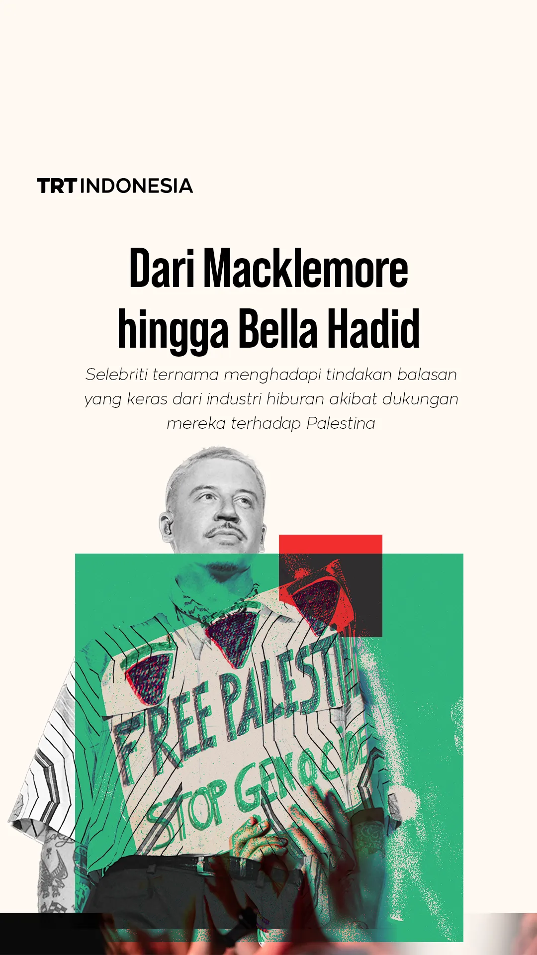 Sejumlah artis dan figur terkenal hadapi sanksi industri hiburan karena dukung Palestina