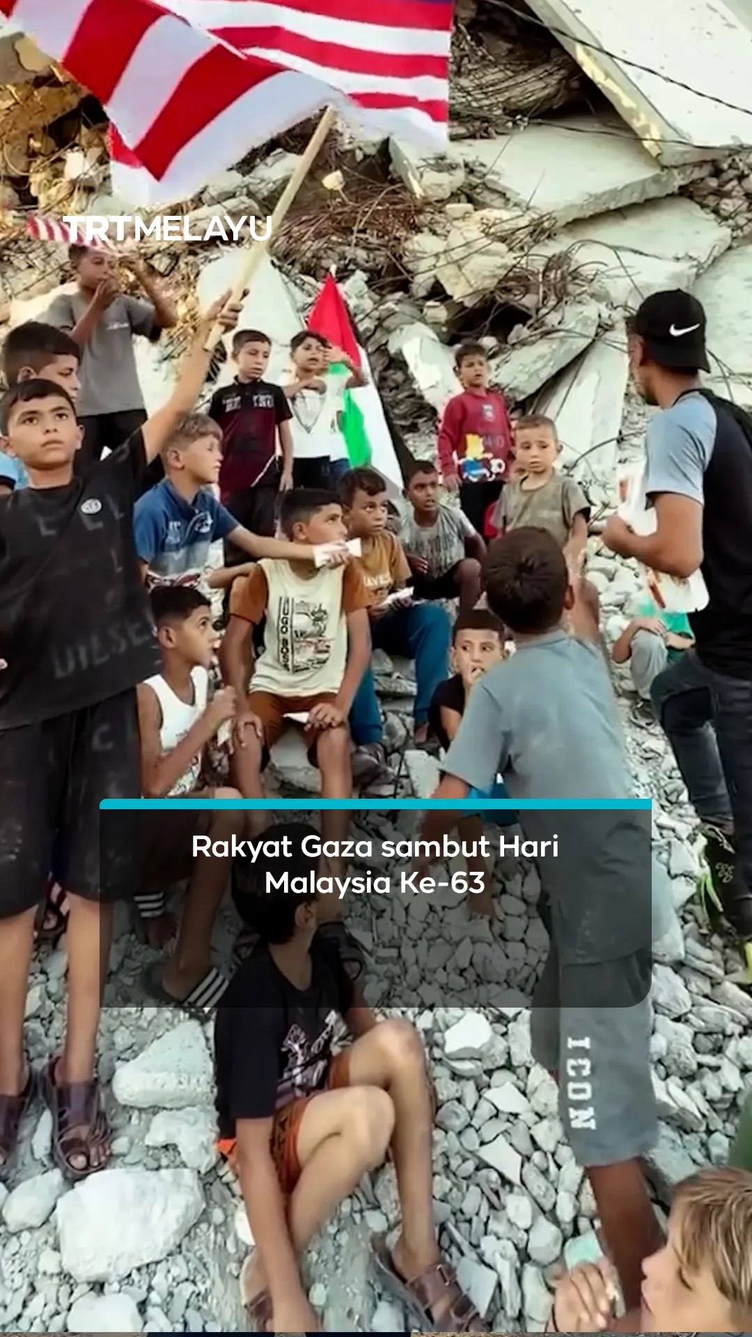 Rakyat Gaza sambut Hari Malaysia Ke-63