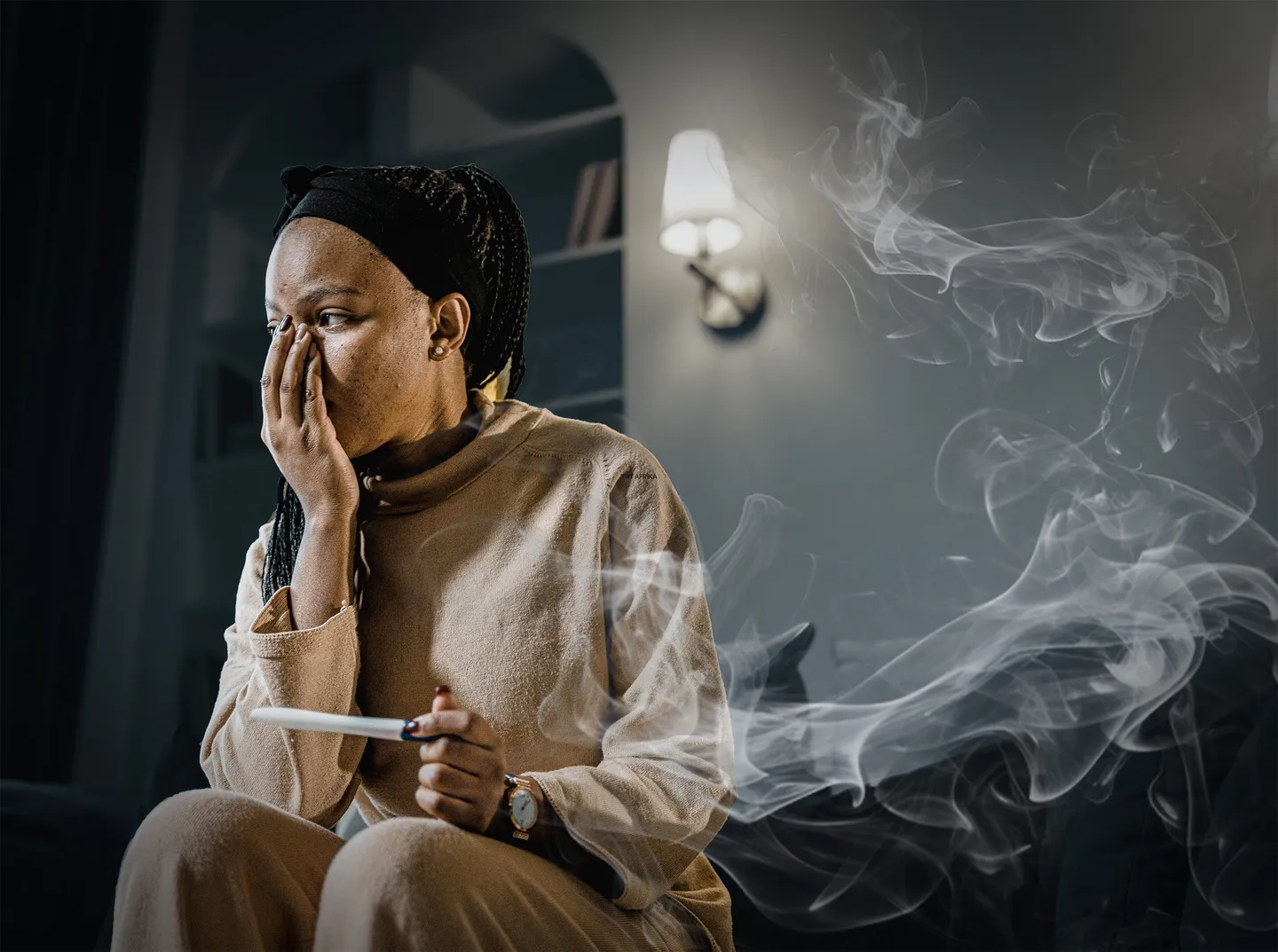 You no dey smoke, but dey around smokers, e fit affect your chances to get belle?