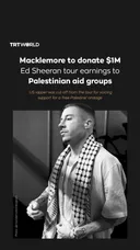 Macklemore to donate $1M Ed Sheeran tour earnings to Palestinian aid groups