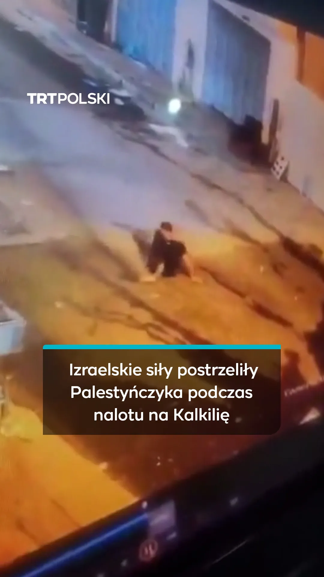 Izraelskie siły postrzeliły Palestyńczyka podczas nalotu na Kalkilię