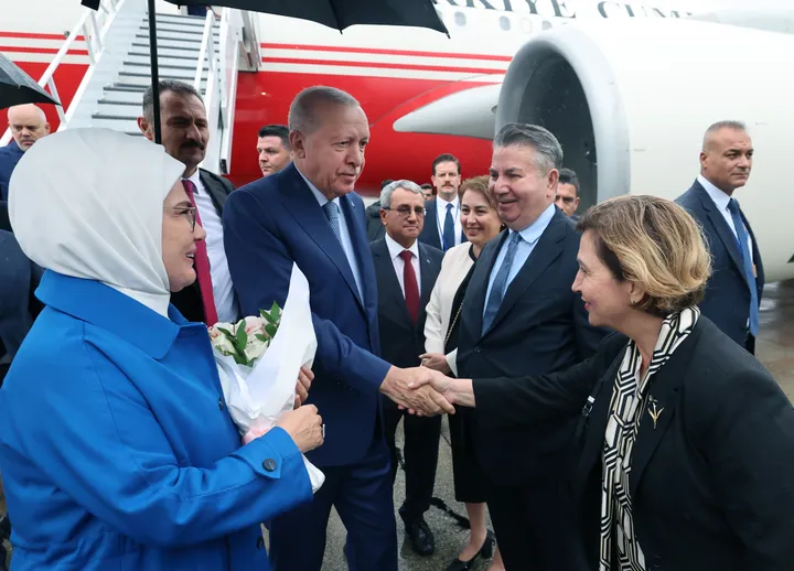 President Erdogan arrives in New York ahead of 81st UN General Assembly session