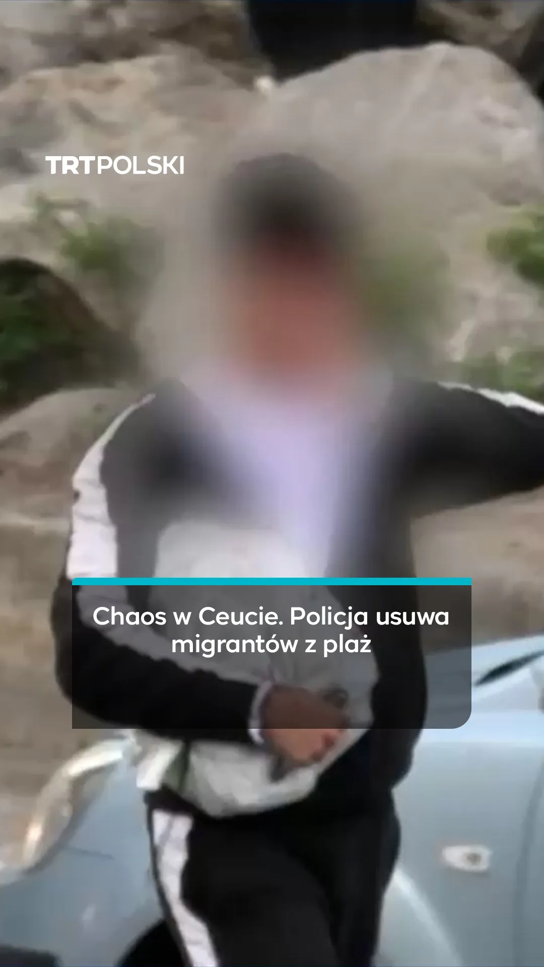 Chaos w Ceucie. Policja usuwa migrantów z plaż