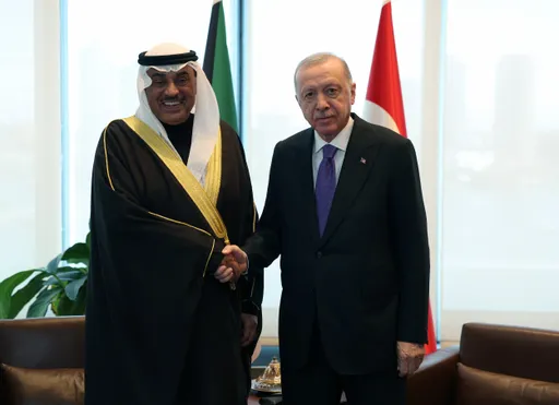 Turkish president, Kuwait's crown prince meet on sidelines of UN meeting