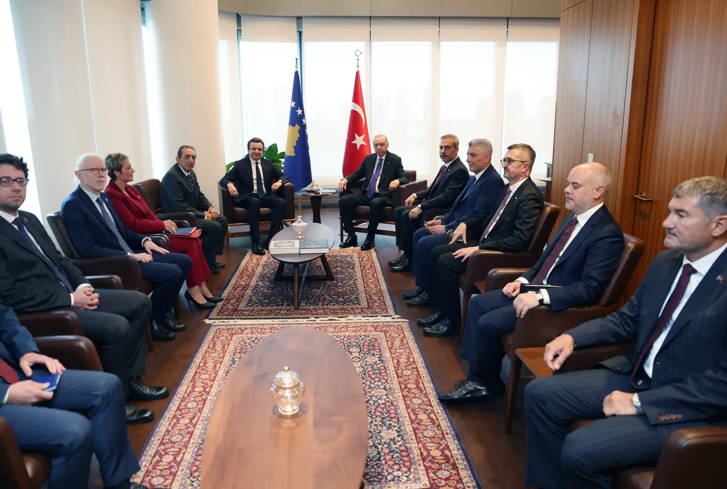 Erdogan holds diplomatic talks with Kosovo and Georgia premiers in New York