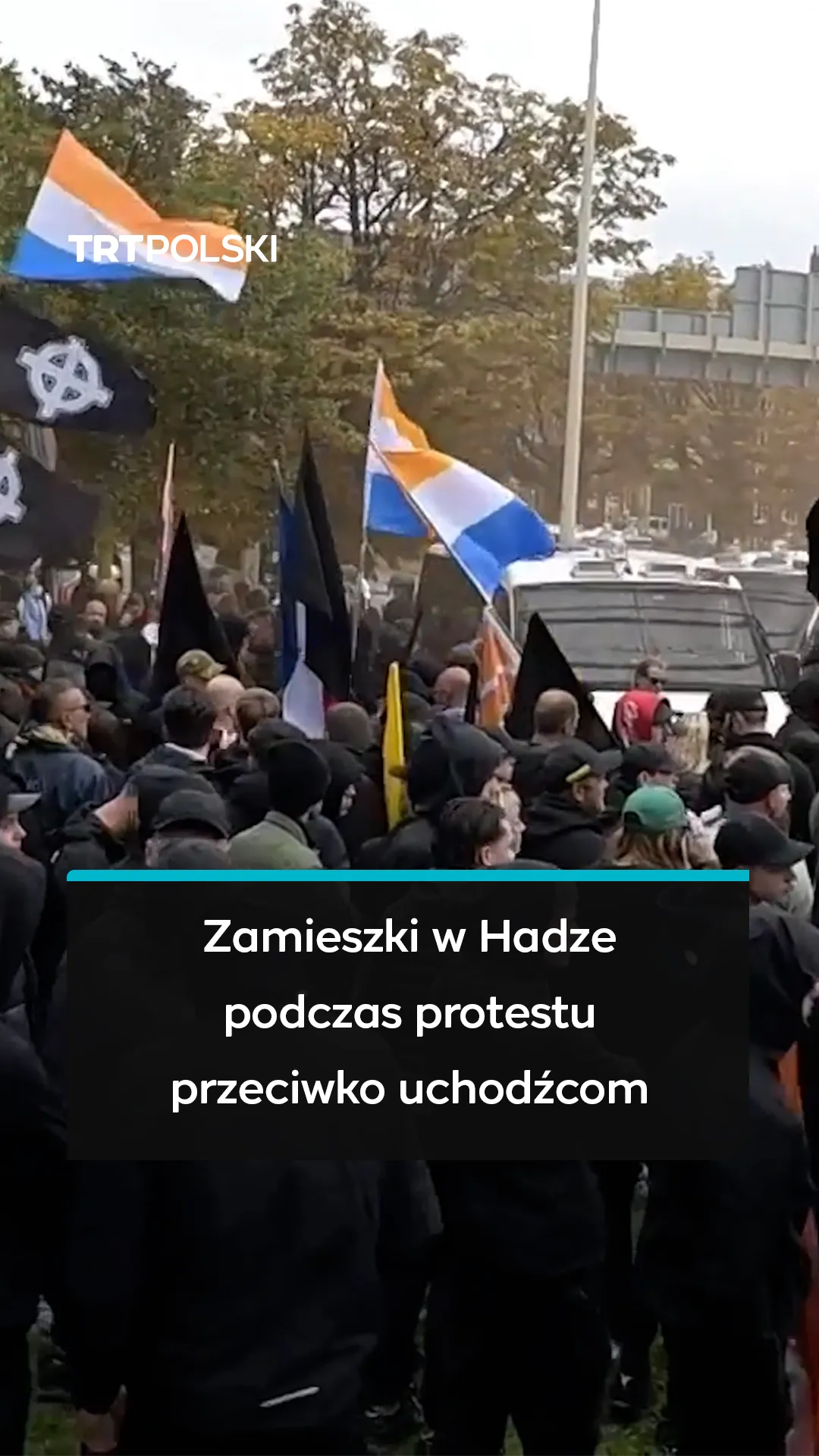 Zamieszki w Hadze podczas protestu przeciwko uchodźcom