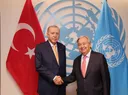 Türkiye's Erdogan discusses regional, global issues with UN chief in New York